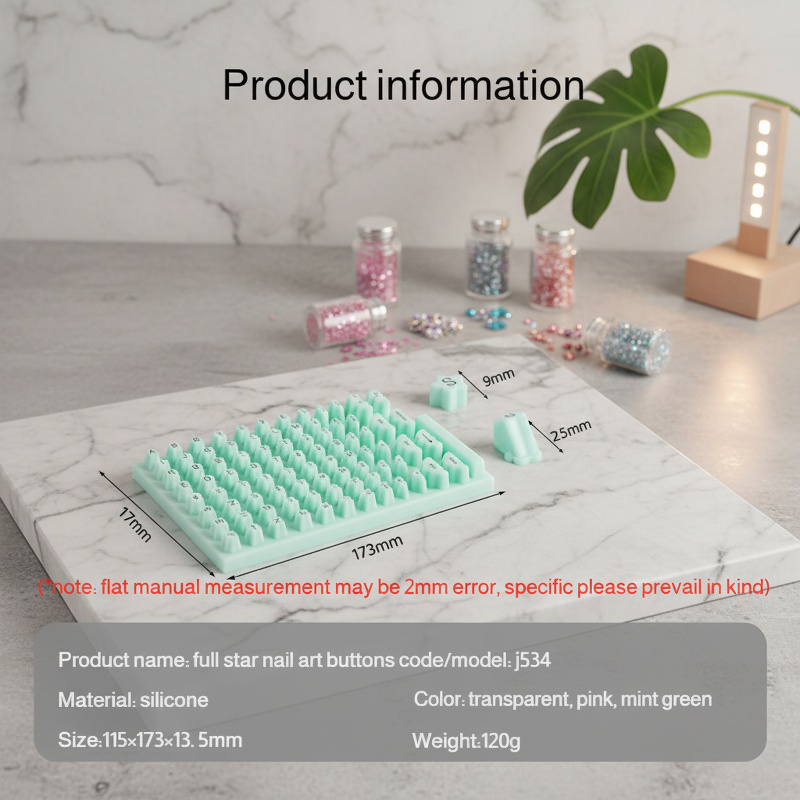 Manicure typing key cap Silicone keyboard girls nails typing without damage key cap