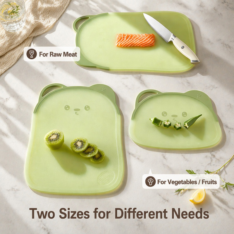 Safe plastic cutting board for baby food prep