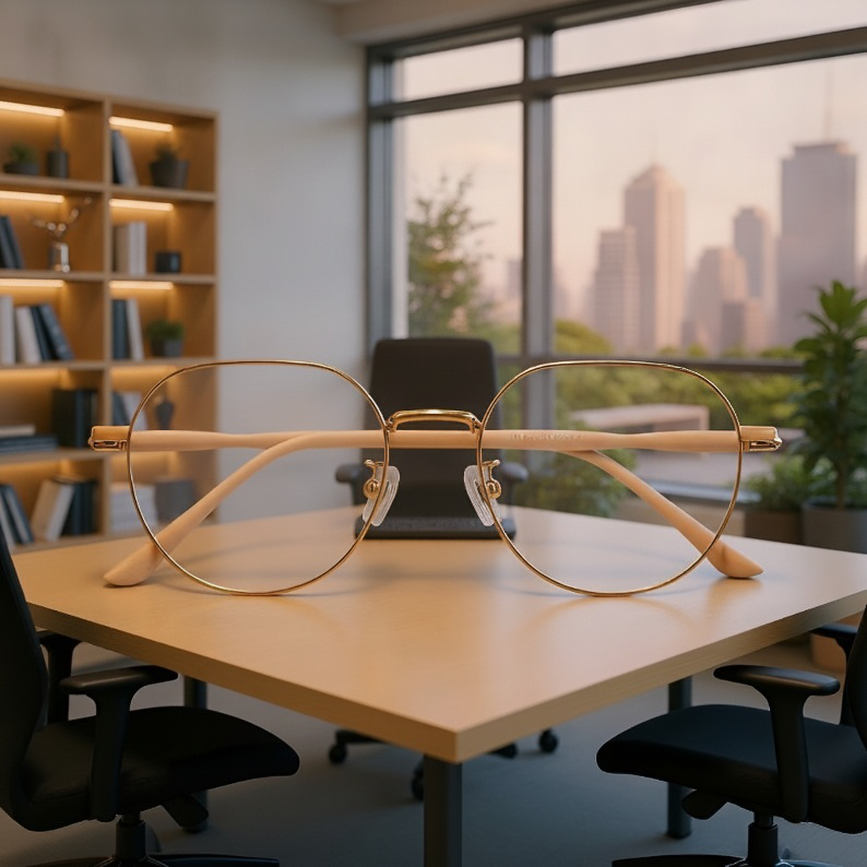 Elegant irregular design reading glasses for seniors