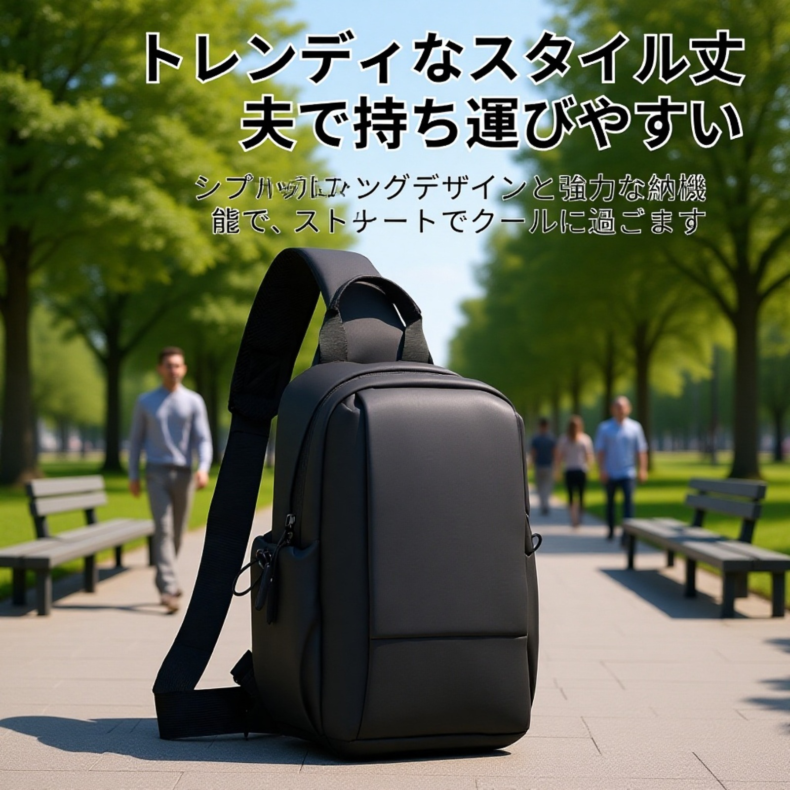 新作メンズ大容量防水ショルダーバッグ