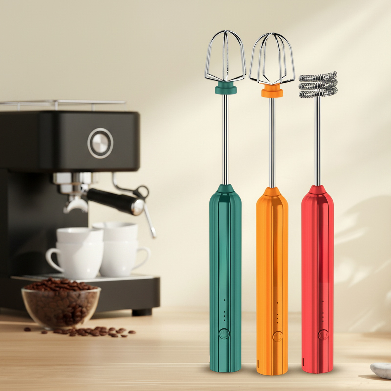 Household Wireless Charging Handheld Egg Beater for Baking