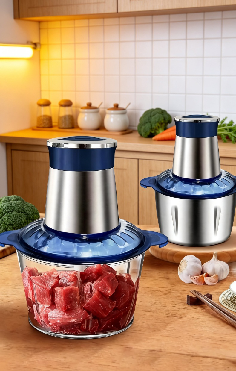Stainless steel electric meat grinder for home kitchen