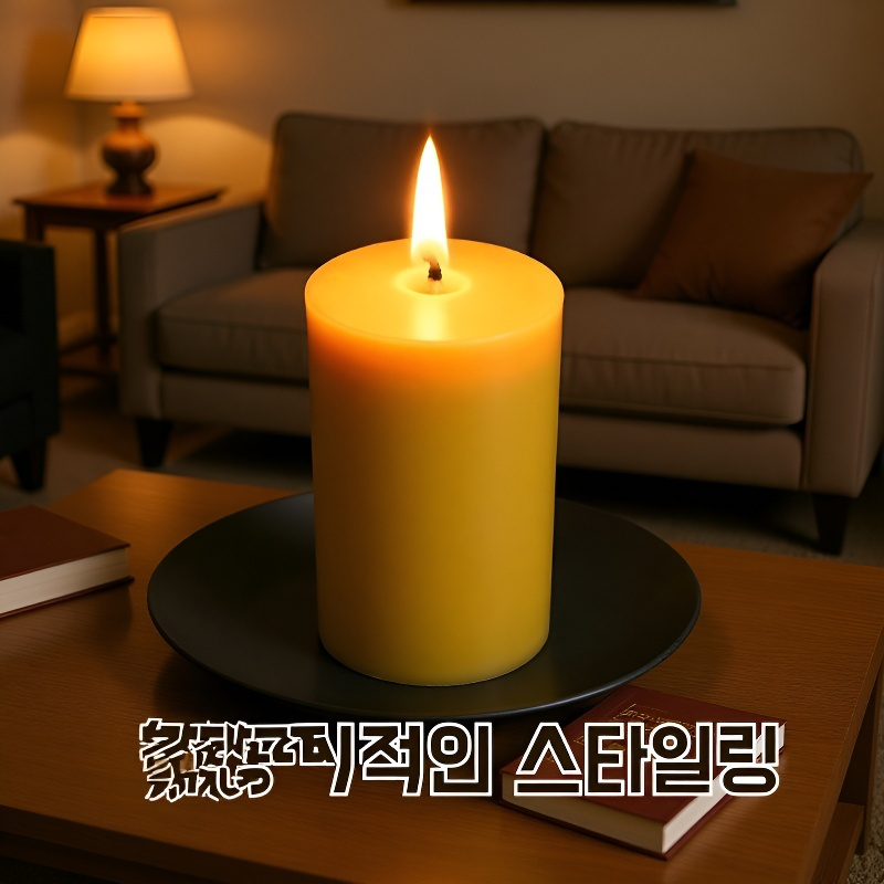 북유럽 로맨틱 캔들 접시