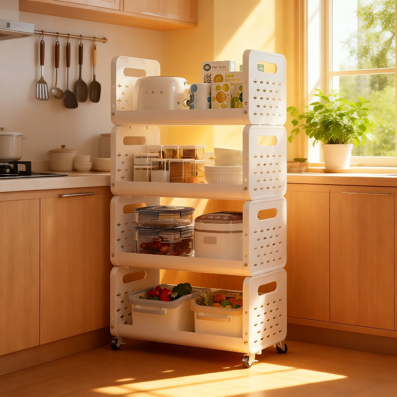 多段キッチン収納ラック