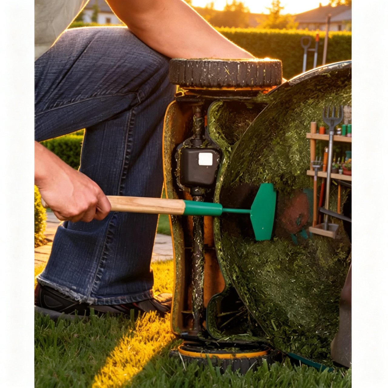 Gartengeräte Rasenmäherklingen-Reiniger