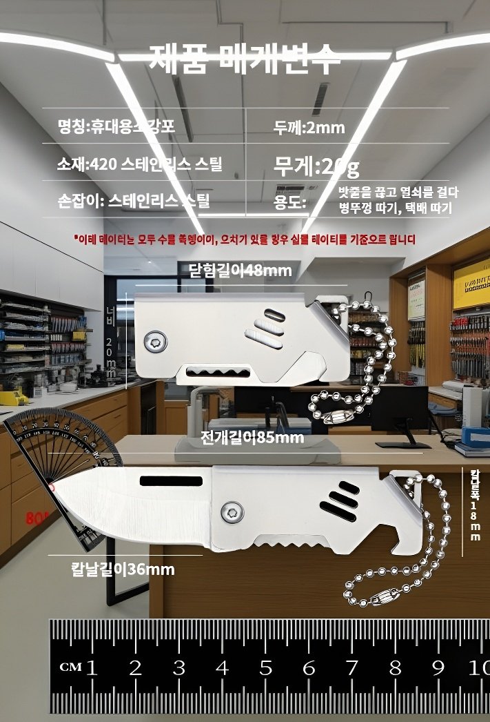 접었을 때 작은 사이즈의 칼