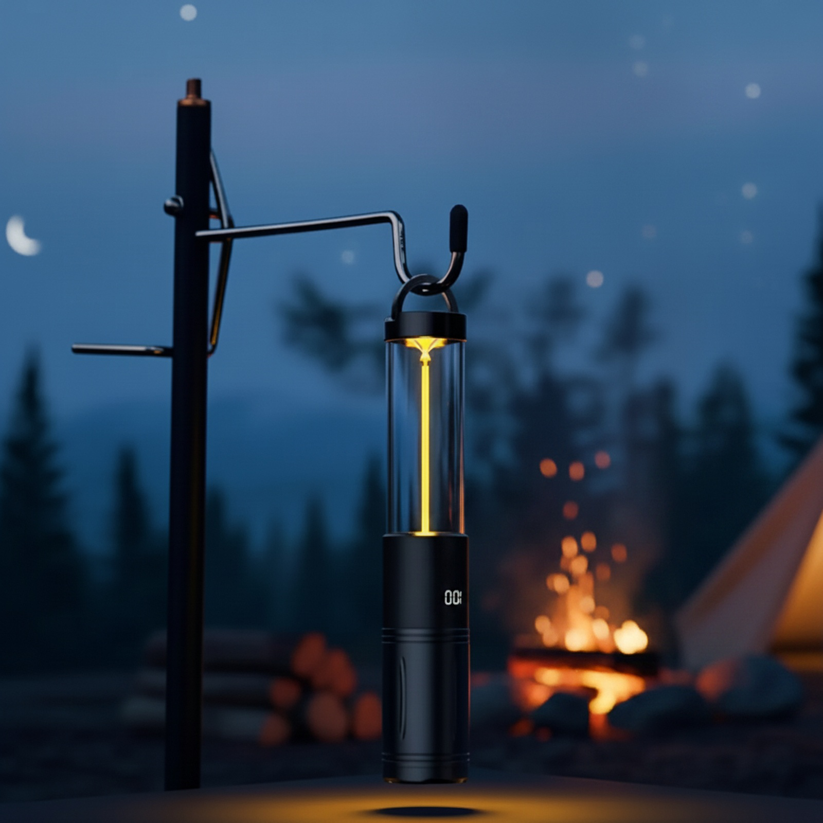 Linterna de alta intensidad impermeable para camping con power bank integrado