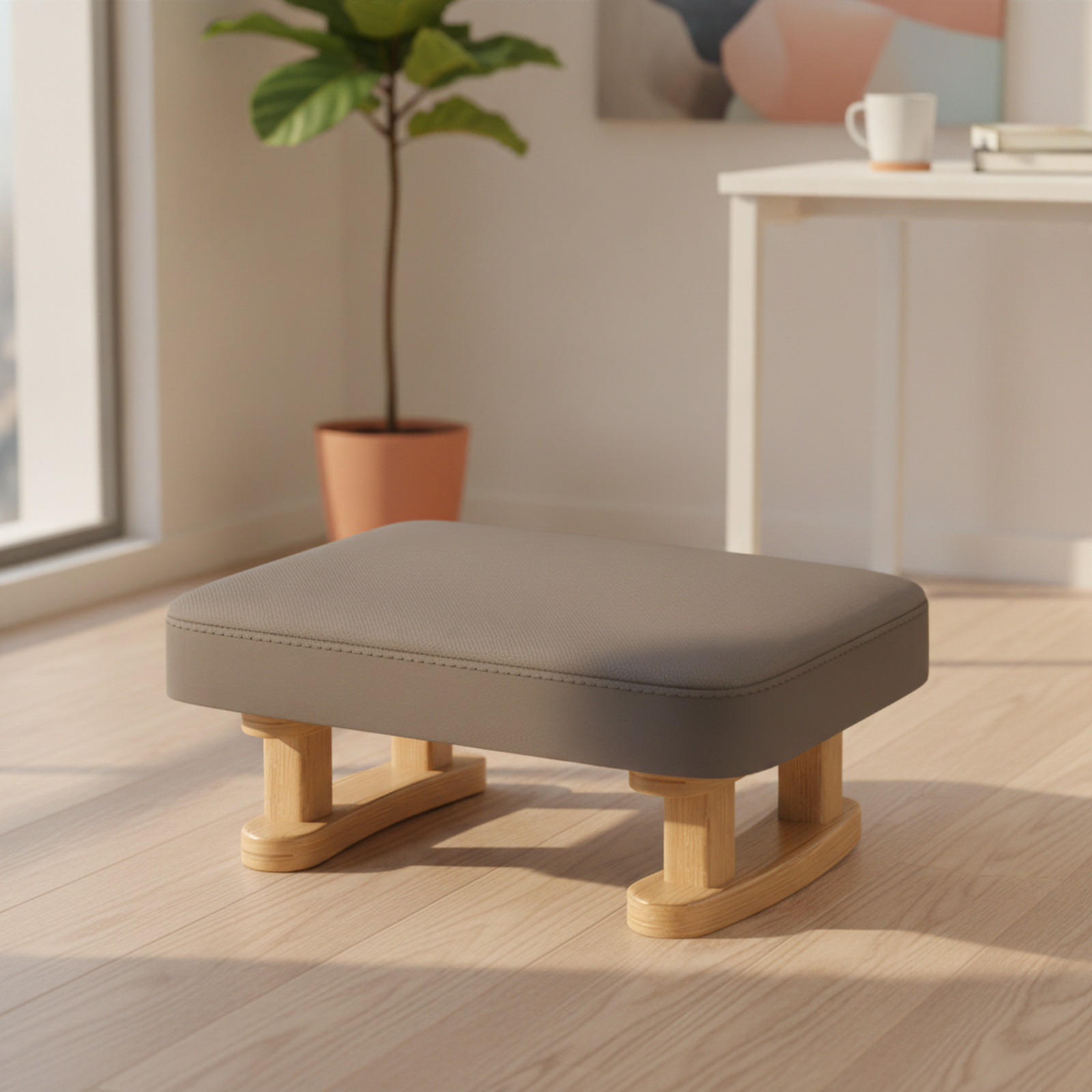 Japanese Style Soft Pack Legless Sofa Stool Low Entryway Footrest