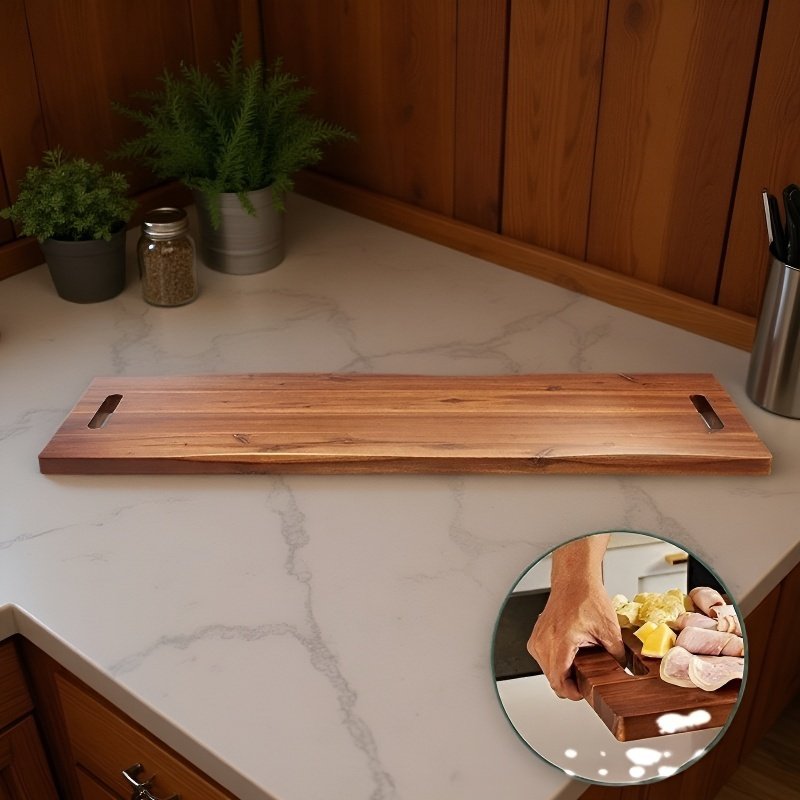 대용량 우드 손잡이 도마