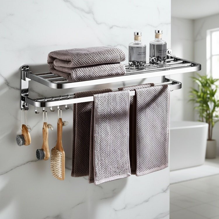 Wall-mounted Stainless Steel Towel Rack