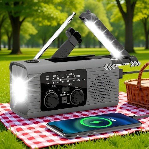 Handkurbel-Akkuradio