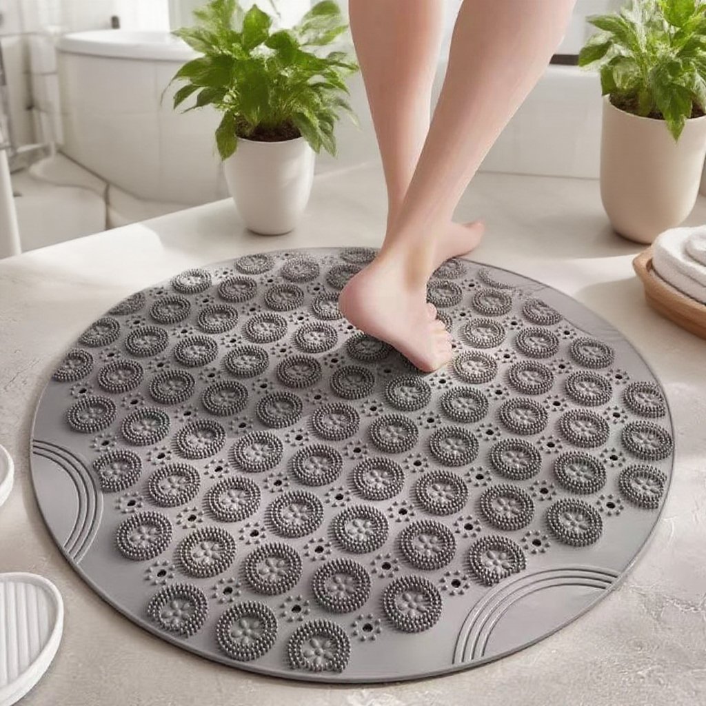 พรมกันลื่นสำหรับห้องน้ำกลม