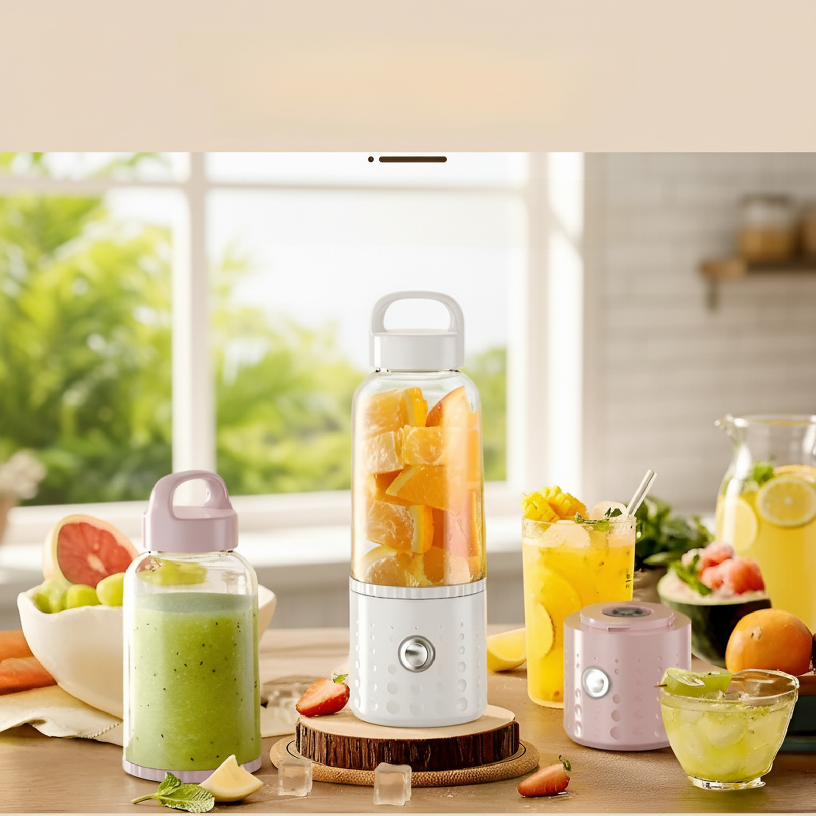 Small Household Fully Automatic Portable Fruit Juicer Cup