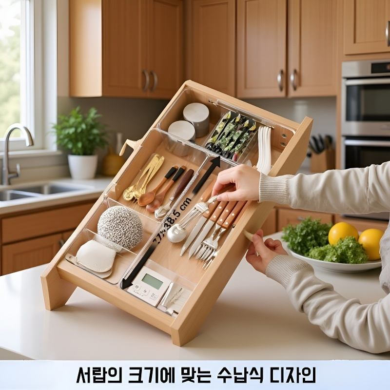 신축 식기 수납함 찬장