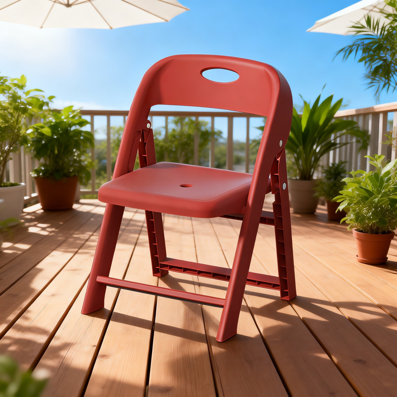 幼稚園用キャラクター折りたたみ椅子 厚手で持ち運びやすいプラスチック小椅子