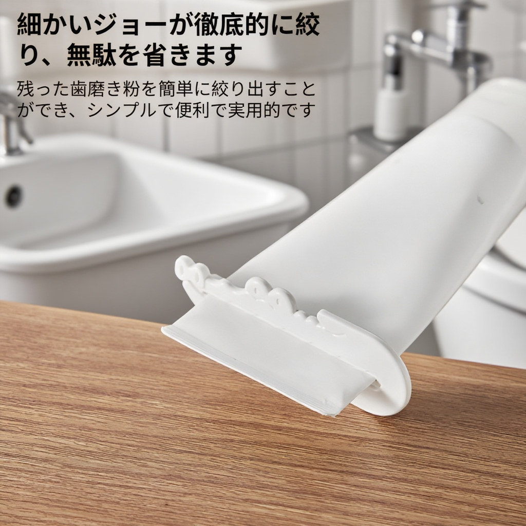 かわいいワニ型デザインの歯磨き粉絞り器