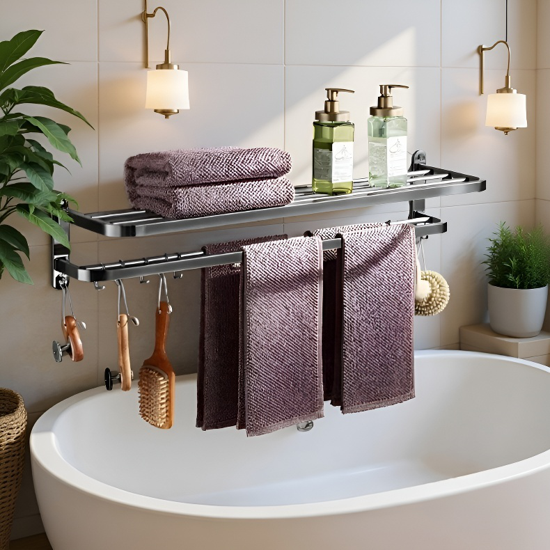 Stainless Steel Bathroom Towel Shelf