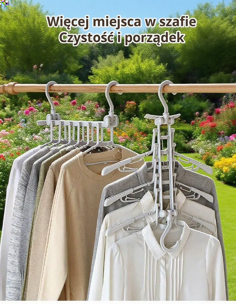 Hak na ubrania składany – oszczędność miejsca w garderobie