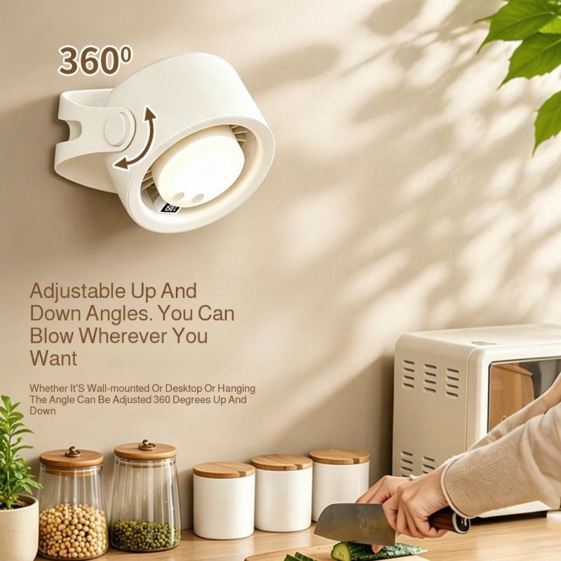 USB Charging Smart Remote Desktop Fan with Night Light 2-in-1 for Home