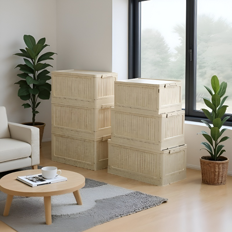 차량용 수납함 가정용 플라스틱 수납함 접이식 소품 수납함 자가용 겸용 수납함 아웃도어 캠핑 회전 정리함