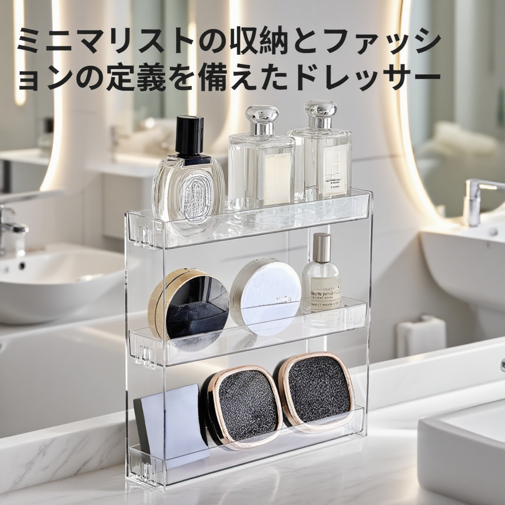 アクリル壁掛けラックの設置イメージ