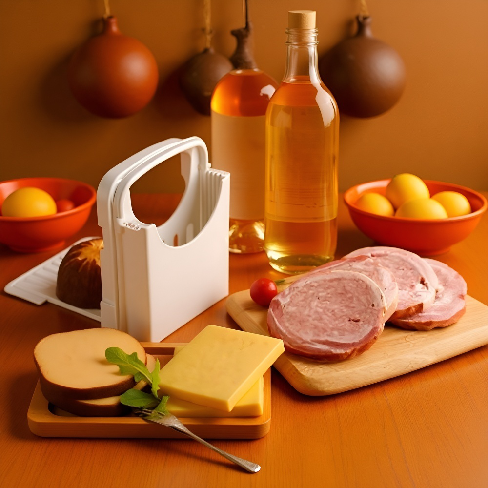 パン切りガイド キッチンパン切り器 トーストスライサー ベーキング用パンスライスラック