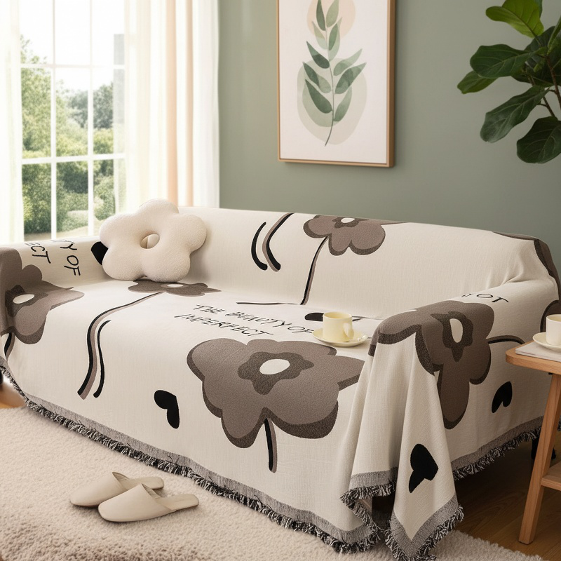 Modern Nordic sofa cover towel for stylish home decor