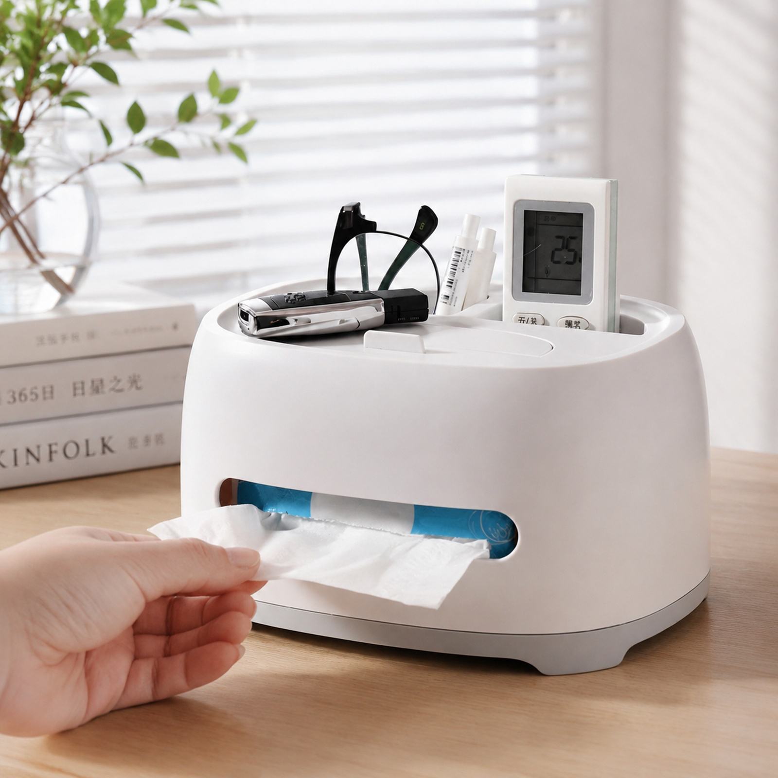 Fashionable Multifunctional Tissue Holder for Home