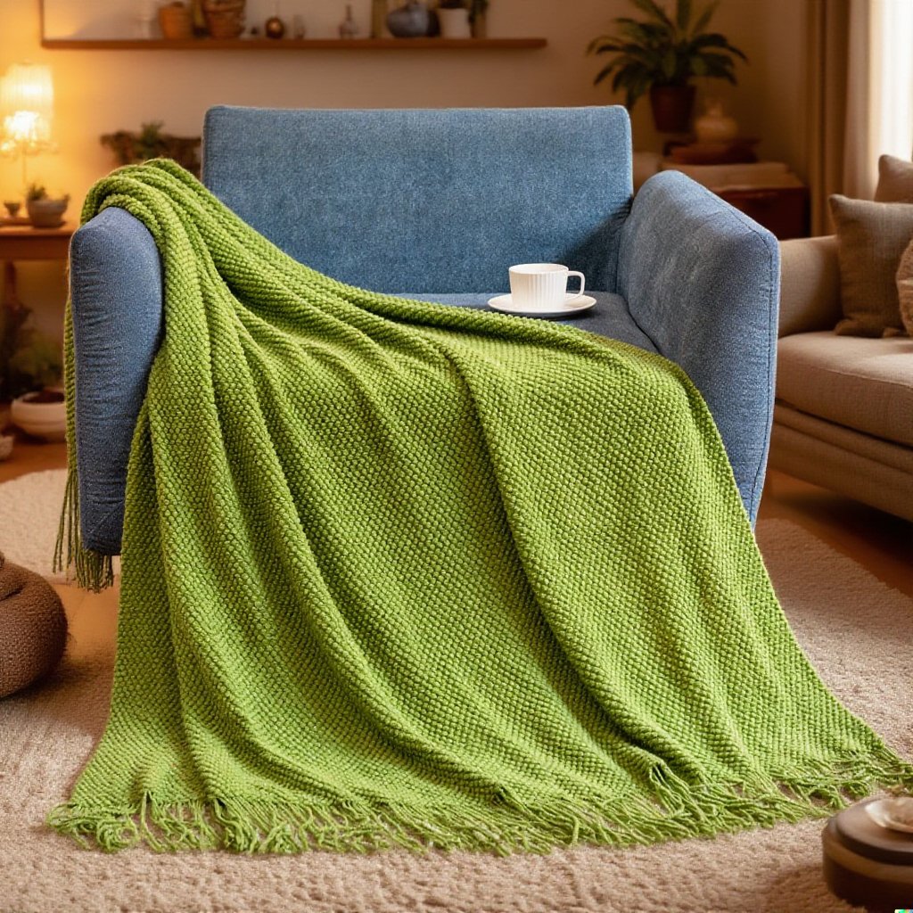 オフィスの昼寝毛布