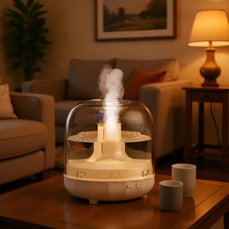 Humidificador y purificador de aire para dormitorio, apto para embarazadas, gran niebla, silencioso
