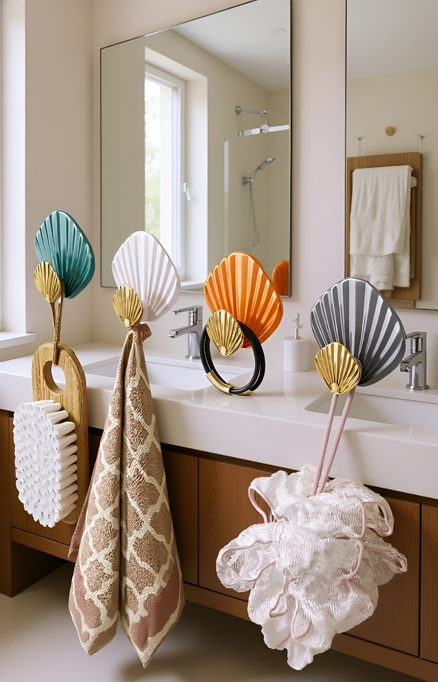 Světle háček na stěně v předsíni