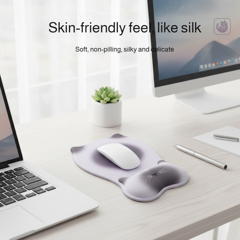 Cat Anti-Slip Silicone Wrist Rest Pad