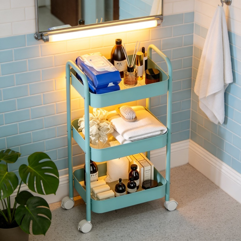 Estante de baño moderno y funcional