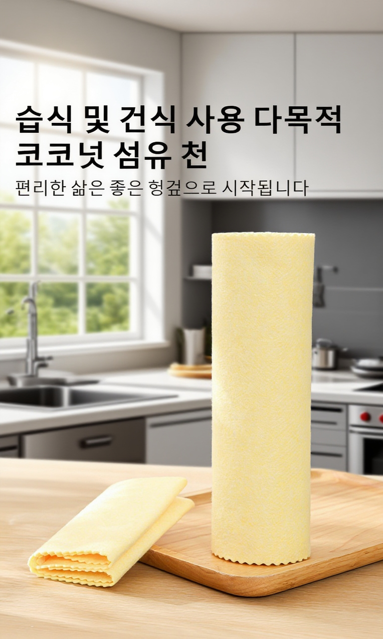 먼지와 잔여물이 남지 않는 수세미