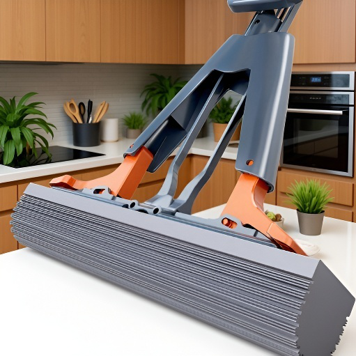 ハンドフリーコットン吸水モップ 厚手スポンジモップ レイジー・プレッシャー・スクイーズ・ホーム・モップ