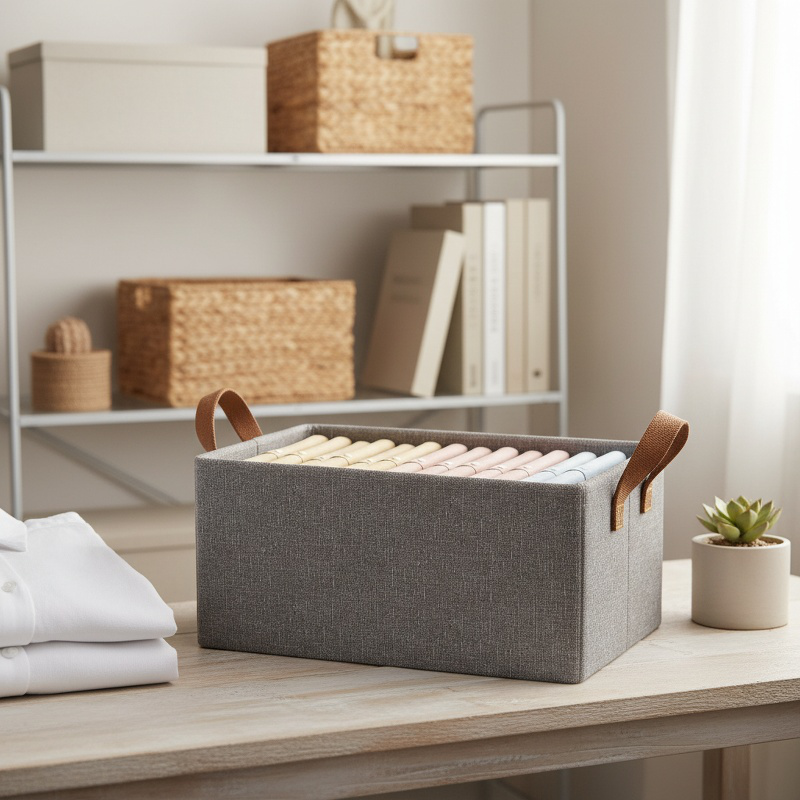 Foldable Clothes Storage Box, Multi-purpose Organizer