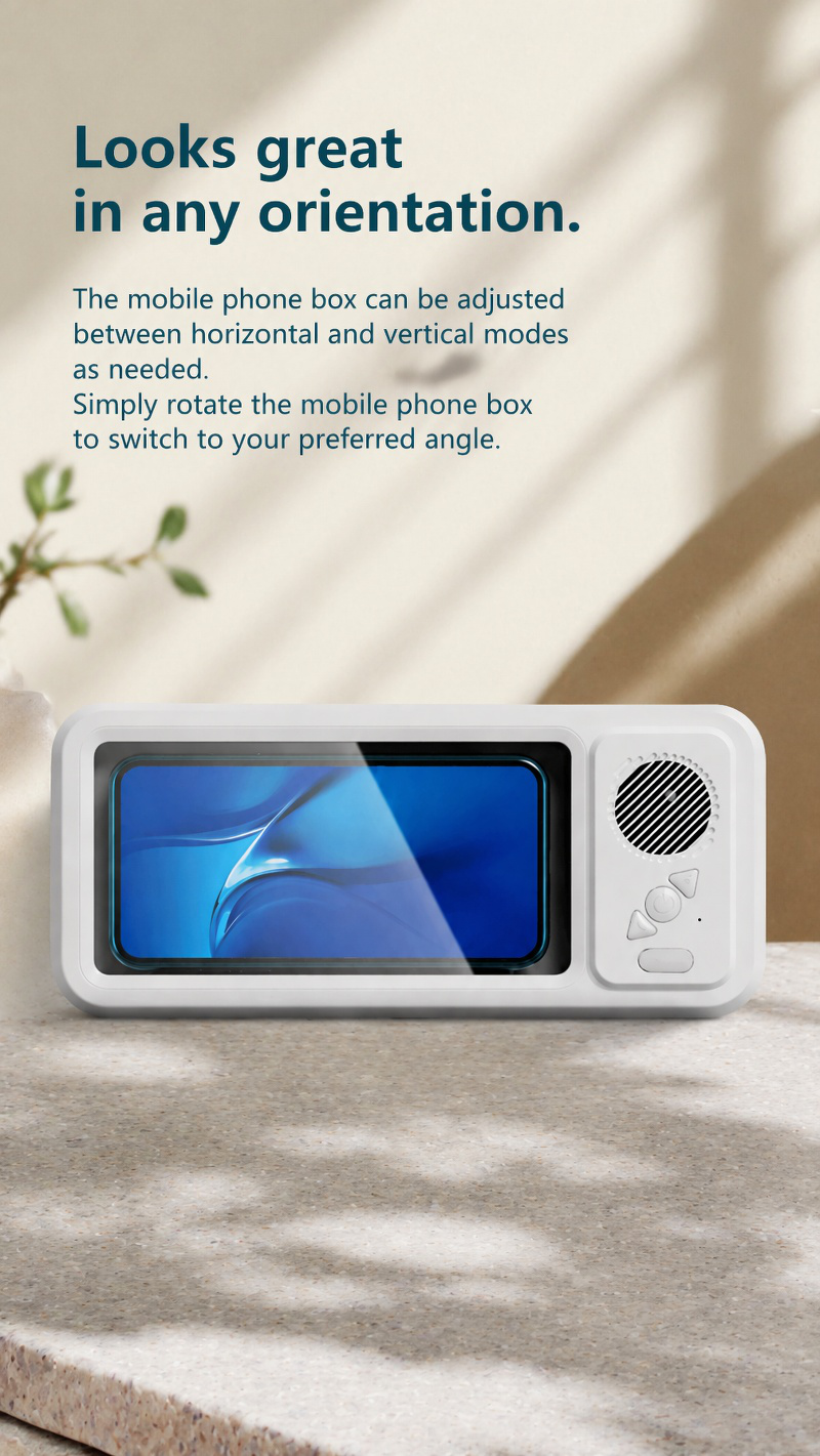 Portable speaker for shower music