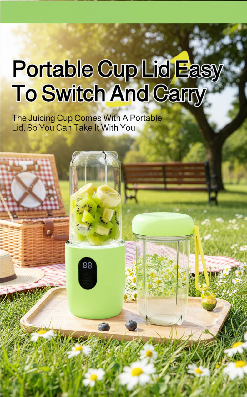 Personal blender making healthy juice