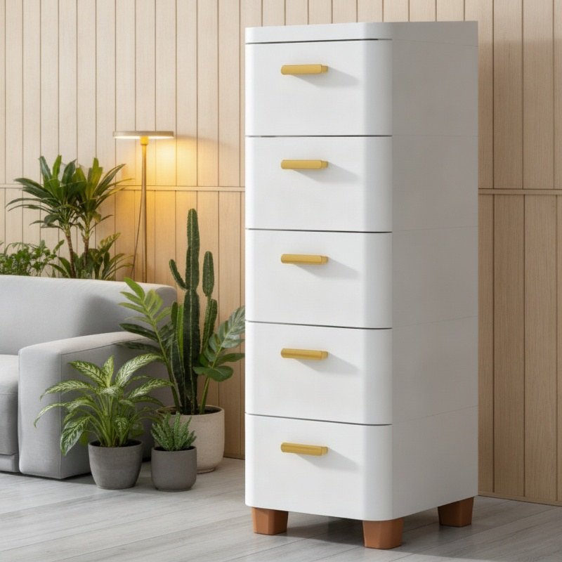 Mueble de almacenamiento doméstico de cajones múltiples para sala de estar