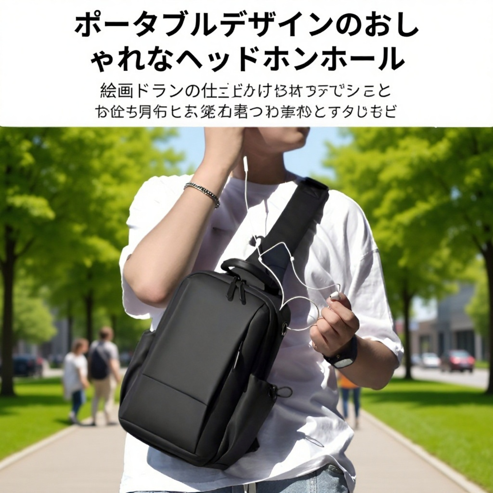 新作メンズ大容量防水ショルダーバッグ