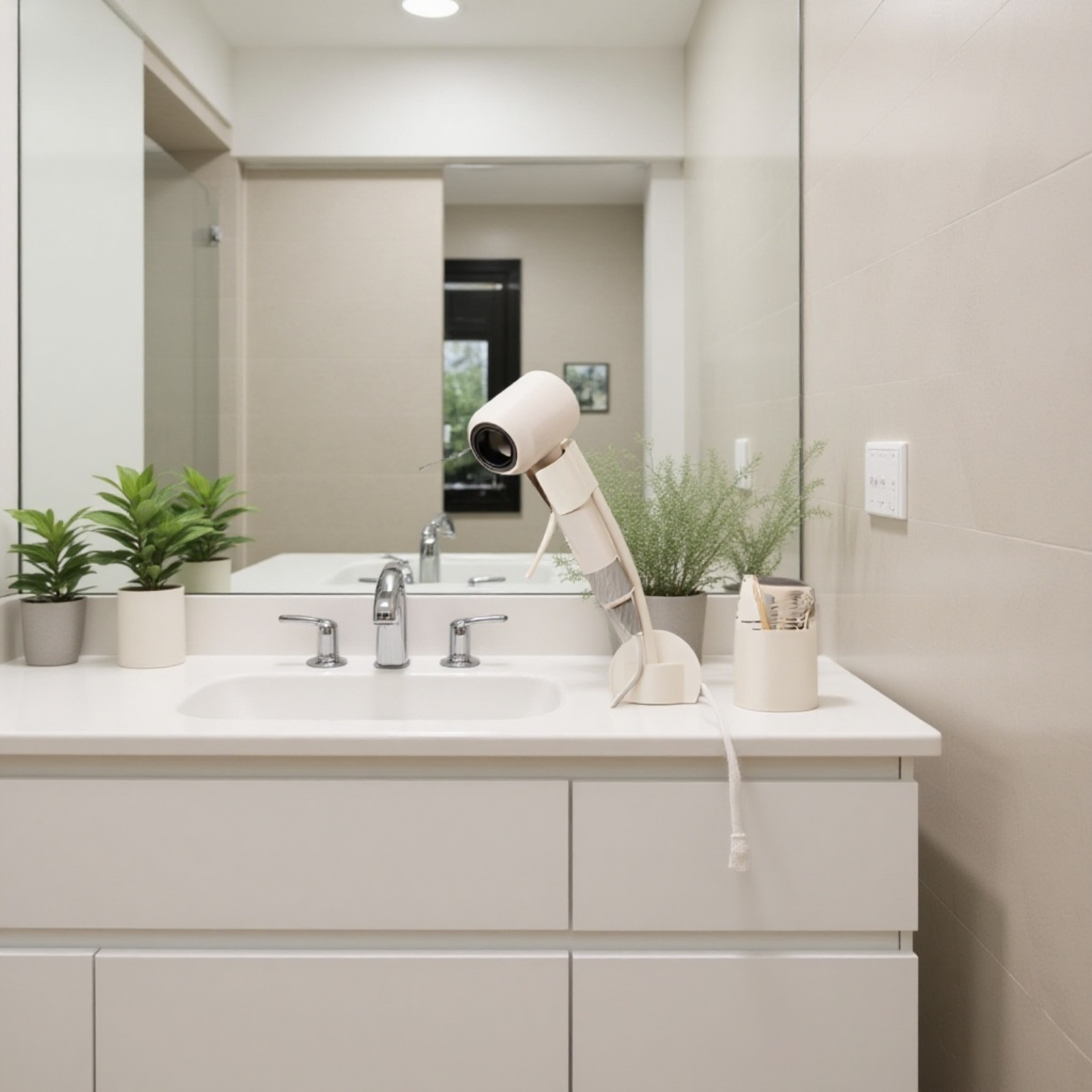 Soporte manos libres para secador de pelo ideal para el cuidado del cabello