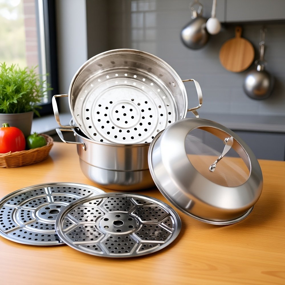 두꺼운 스테인리스 스틸 수프 냄비