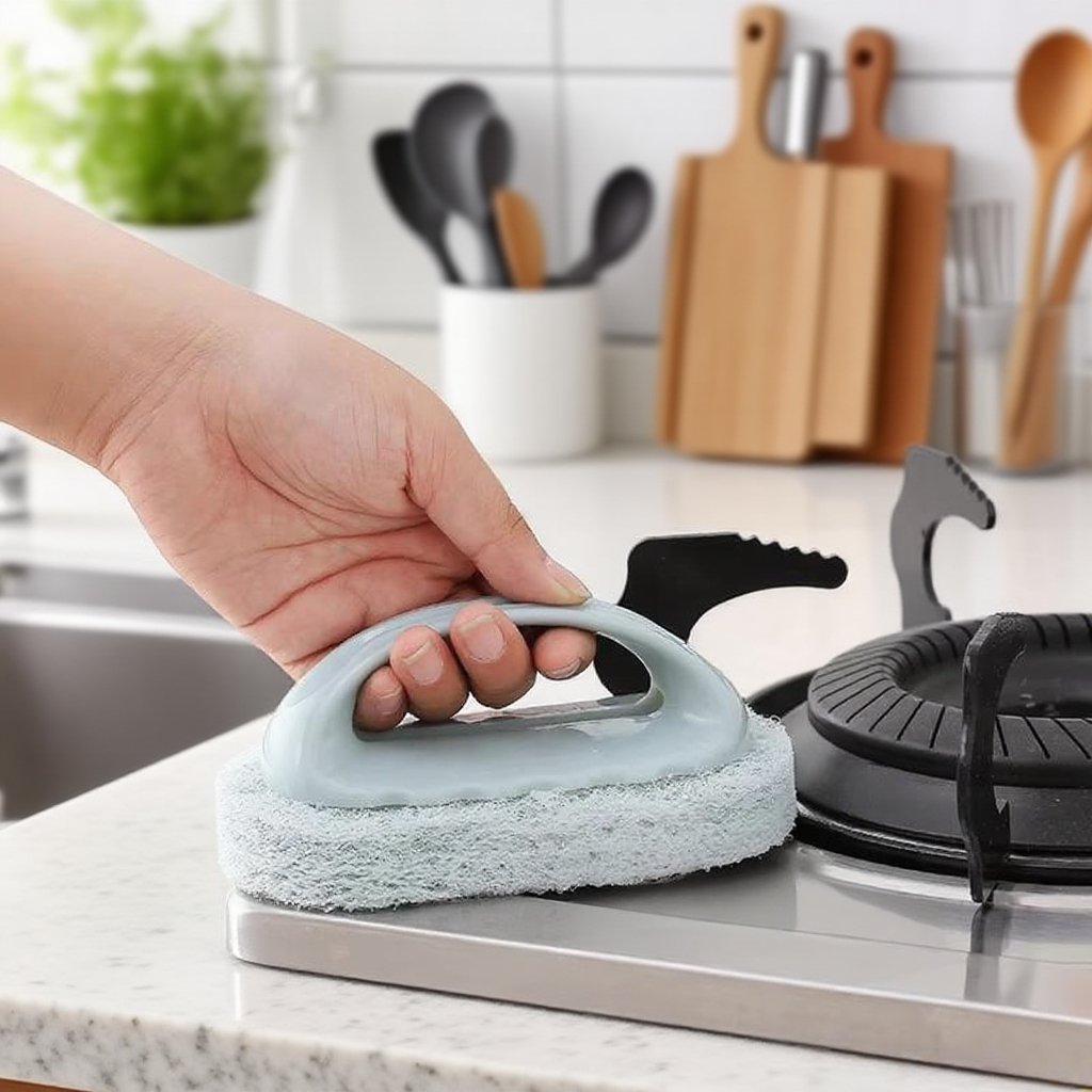  Éponge à vaisselle et brosse de décontamination pour évier et baignoire