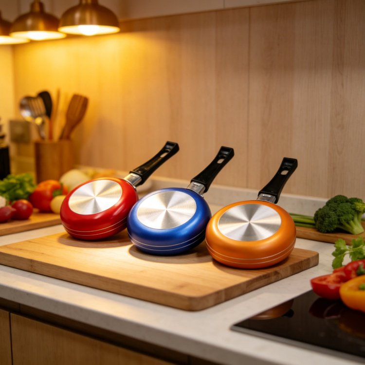 Mini sartén antiadherente con fondo grueso, ideal para huevos y bistecs