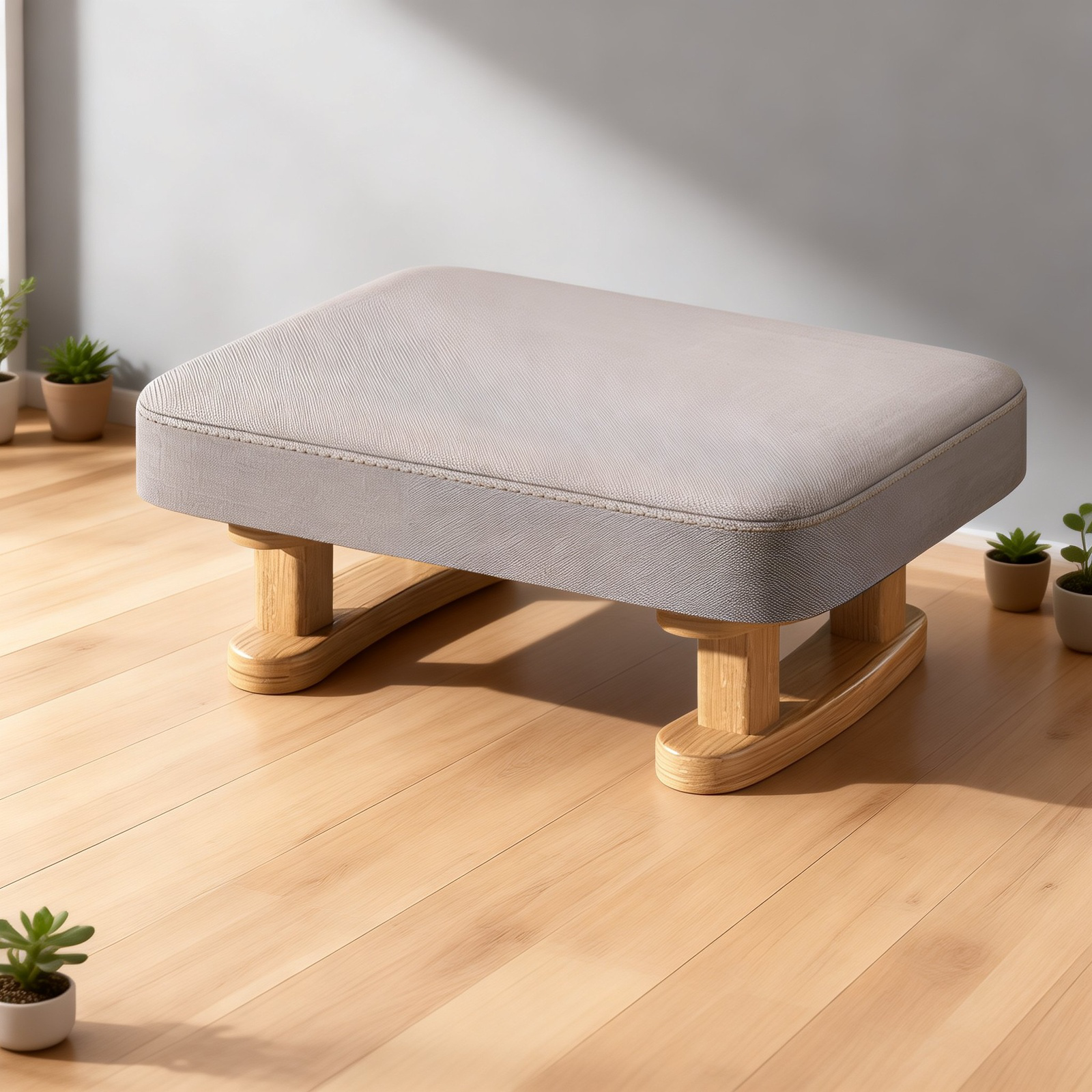 Japanischer Stil Sofa Weich gepolsterter Hocker für Zuhause, Flur niedriger Hocker