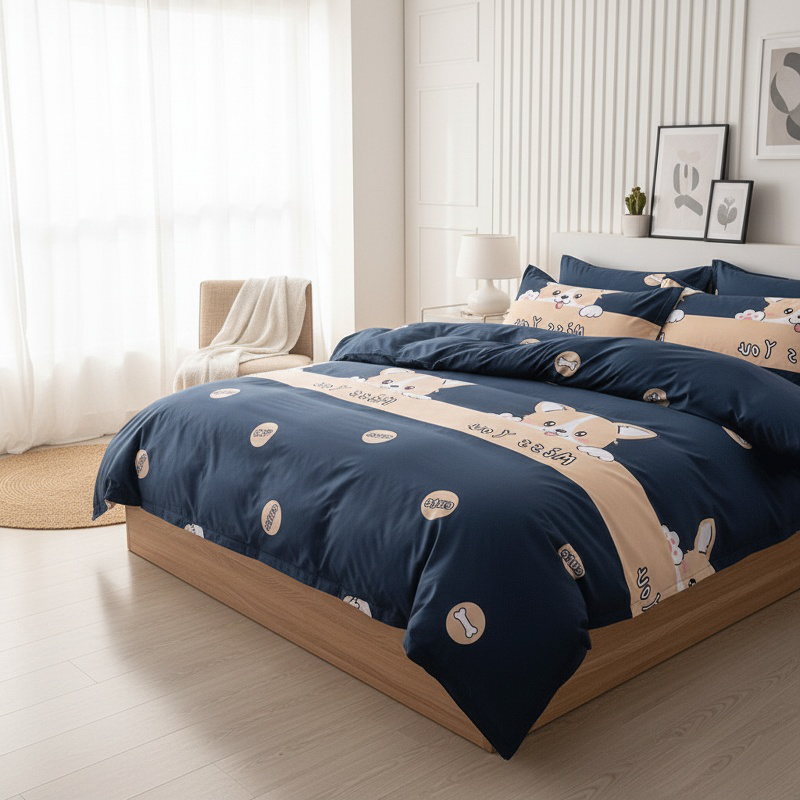 Autumn Quilt Cover Single Piece Three Piece Set Four Piece Set Student Dormitory Bedding