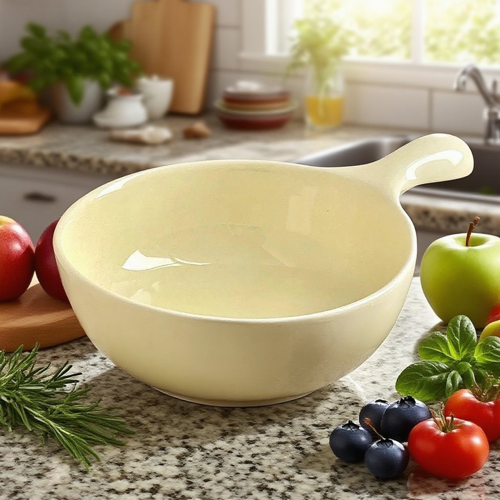 家用耐高溫奶油色飯碗