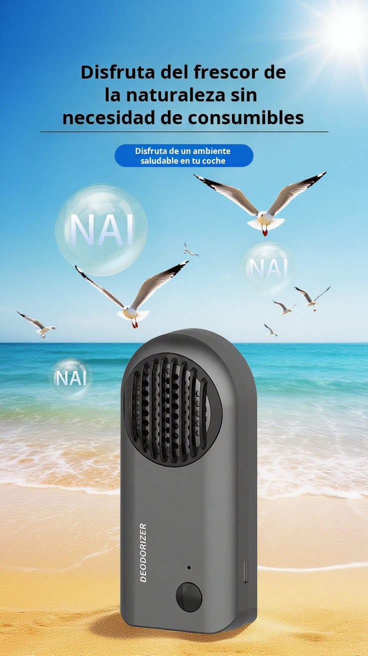 Purificador de aire para coche portátil y eficiente