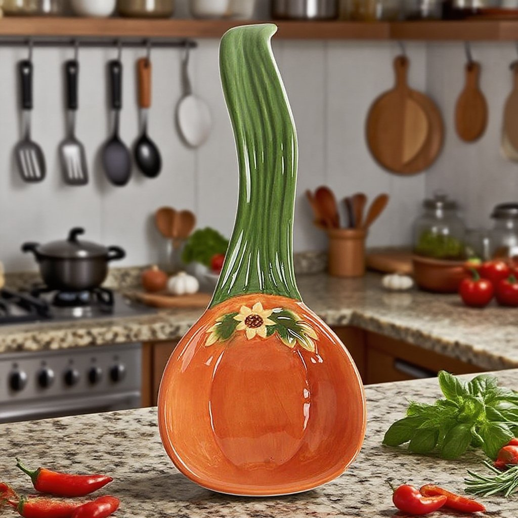 カボチャの形をした陶器のコップ