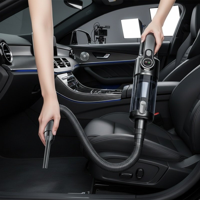 Cordless and rechargeable handheld vacuum for home cleaning